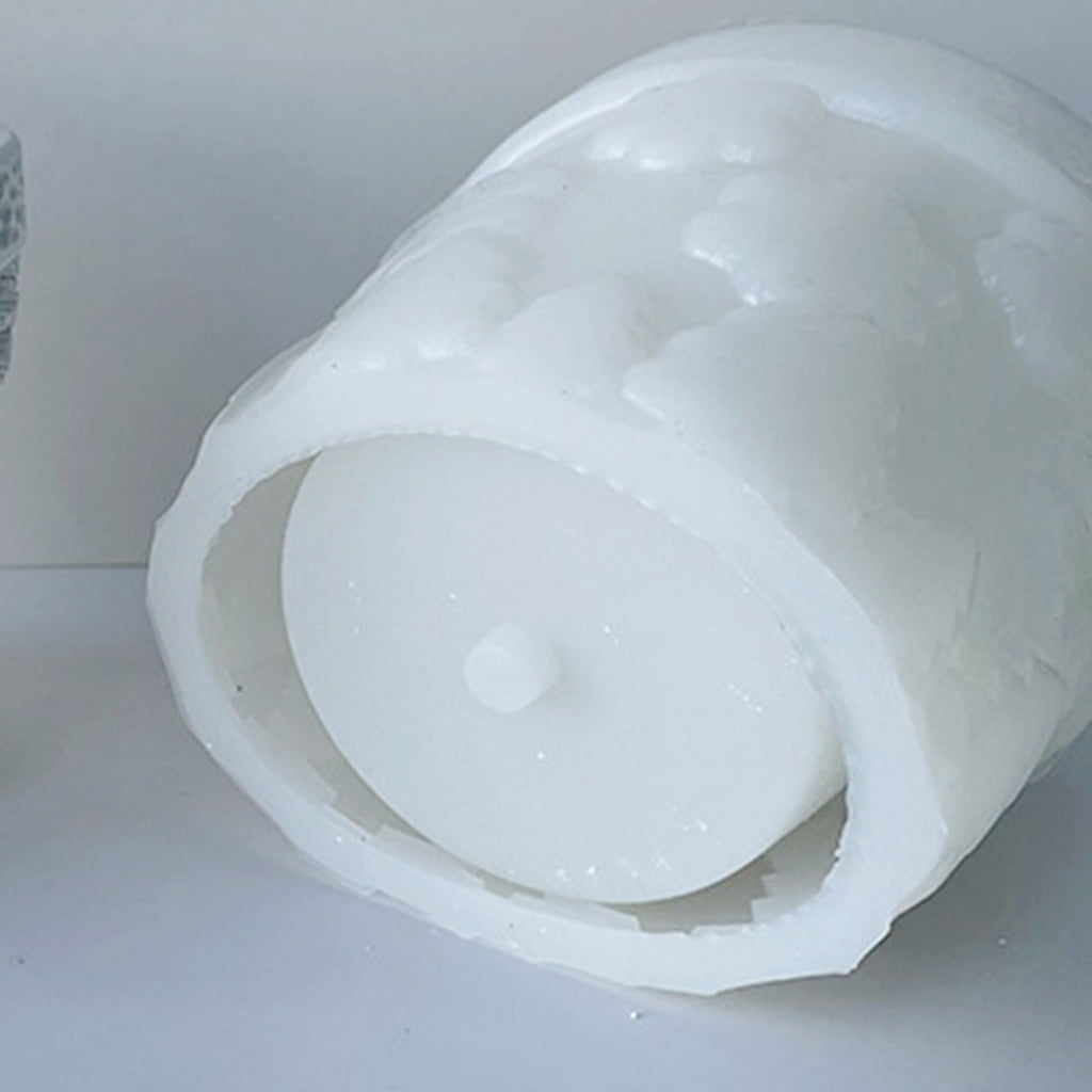 BQBQERT Flower Silicone Mold Concrete Cement Plant Mold Flowerpot Epoxy Resin Mould Makeup Brush Holder Mold