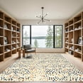 thumbnail image 2 of ODIKA 4'x6' Machine Washable Non-Slip Area Rug, Abstract Navy Blue High Traffic Rug, Blue, 1088831, 2 of 7