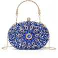 thumbnail image 1 of LHSHID Women Rhinestone Evening Clutch Purse Bag Bling Glitter Sparkly Diamond Tote Bag Crystal Wedding Party Bag, 1 of 8