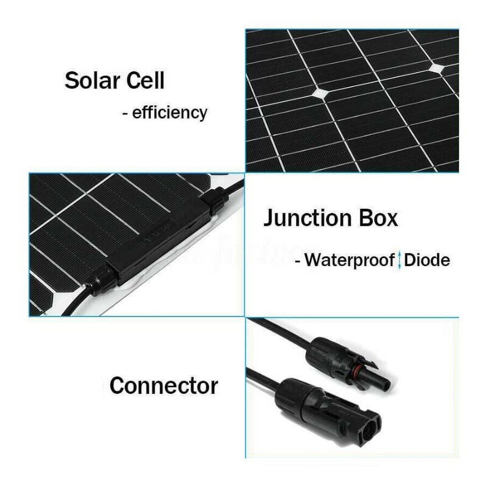 Solar Energy Solution, All Weather Charging 600W Solar Panel Kit, Powerful Output Power 18V High Efficiency Lightweight Design for Car Batteries Cars Rvs Ships Aircraft Satellites