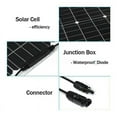 thumbnail image 5 of Kit de panel solar portátil de 600 W, resistente al agua y al polvo, de 18 V y de bajo consumo, construcción robusta para baterías de automóviles, vehículos recreativos, barcos, aeronaves, satélites,, 5 of 5