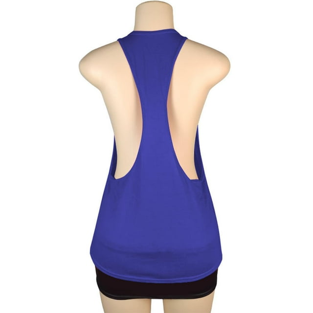 Timegard Womens Tank Top Summer Athletic Sleeveless Racerback Casual Comfy Workout Tee Top Solid Color