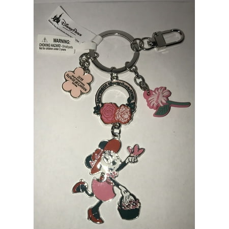 Disney Epcot Flower & Garden 2019 Minnie Happiness Bloom Keychain New with