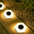 thumbnail image 5 of Matoen Solar Ground Lights, Solar Powered Disk Lights Outdoor Waterproof Garden Landscape Lighting for Yard Deck Lawn Patio Pathway, 5 of 7