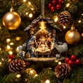 thumbnail image 7 of Clearance!3.15in Nativity Scene Christmas Ornament, Acrylic Hanging Ornament, Holy Family Birth of Christ Mary Jesus Decor, Indoor Outdoor Christmas Tree Decoration Religious Xmas Gift, 7 of 7