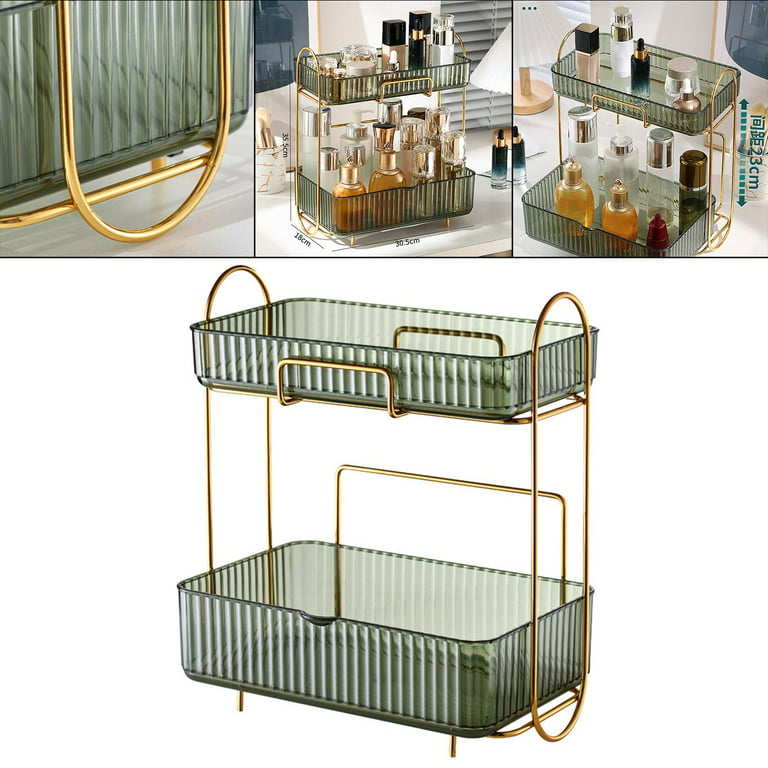 Bathroom Organizer Countertop  Multi-Functional 2 Tier Acrylic Bathroom  Corner Makeup Organizer countertop for Skincare Cosmetics, Bathroom,  Kitchen. price $16.97 free for  USA 🇺🇸 product testers Interested  people DM me : r/US__reviewer