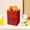 Red, variant on Kraft Paper Storage Bags for Food - Washable Leak- for Snacks Cookies Vegetables and Sandwiches Reusable Grocery Packaging Safe for Direct Food Contact - Black