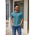 thumbnail image 3 of COOFANDY Men' Collared Shirts Short Sleeve Casual Polo T Shirt Summer Golf Shirts Classic Stylish Tees, 3 of 6