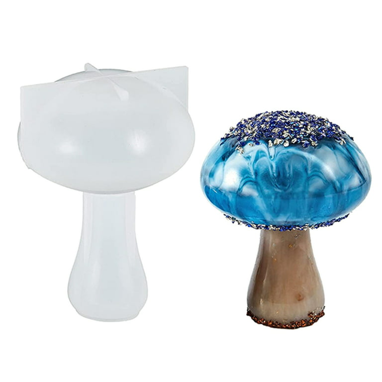 TINYSOME 4Pcs Mushroom Silicone Mold for Resin Casting Cute Mushroom Epoxy  Mold Mushroom Decorations Ha110ween Christmas Ornament