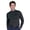 Black, variant on Monterey Club Men's Solid Jersey Long Sleeve T-Shirt #1163