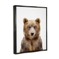 thumbnail image 3 of Stupell Industries Brown Bear Portrait Animals & Insects Painting Black Floater Framed Art Print Wall Art, 25 x 31, 3 of 9