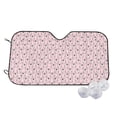 thumbnail image 2 of Lsque Cute Rabbit Car Windshield Sun Shade | Accordion Folding Style Auto Shade for Car Truck SUV Van | Blocks UV Rays Sun Visor Protector | Small, 2 of 7