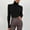 Black, variant on Holzkary Women's Mock Turtleneck Sweaters Long Sleeve Lightweight Base Layer Shirts Casual Comfy Slim Fit Blouses T-Shirts Knit Slim Fit Top Soft Slim Fit Knitted Warm Pullover Sweater Beige One Size