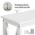 thumbnail image 5 of ZenSports 2-Tier Narrow Console Table Modern Indoor MDF Entryway Sofa Table White, 5 of 10