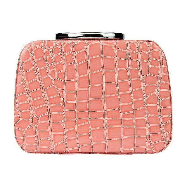 Bolsa de almacenamiento de maquillaje, joyero, organizador de viaje de piel