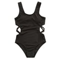 thumbnail image 2 of Girl Swimsuit Solid One Piece Swimsuit Cute Bikinis for Teen Girl 8-9 Years Girls Fashion, 2 of 6