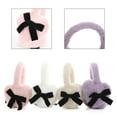 thumbnail image 4 of Adorable Bows Plush Ear Muffs Winter Warm Thermally Earmuffs Ear Fashion Cover For Women Girls Outdoor Sports, 4 of 8