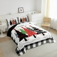 thumbnail image 3 of jejeloiu Marry Christmas Queen Comforter Set,Red Xmas Pine Bedding Sets,Happy New Year Bedding Comforter Set,Super Cozy Bedroom Decor Reversible,3 Pieces, 3 of 8