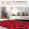thumbnail image 2 of ODIKA 8' x 10' Machine Washable Non-Slip Area Rug, Geometric Diamond High Traffic Rug, Red, 398812, 2 of 7