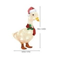 thumbnail image 3 of Christmas Special Offer Light Up Duck With Scarf Ground Outdoor Decoration Patio Yard Garden Plugin Christmas Decoration, 3 of 4