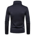 thumbnail image 7 of Big and Tall Shirts for Men Shirts Long Sleeve Turtle Neck Thermal Thick Warm Sweatshirts Slimt Fit Pullover Workout Top Mens Graphic T T Shirt Hoodies for Men Mens Tall Sizes Night M, 7 of 7