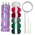 thumbnail image 1 of jifeng Knit Spool Loom Set DIY Braider Tool with Pull Needle Crochet Hook Hand Knitting 6 color, 1 of 9