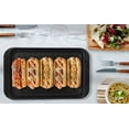thumbnail image 5 of TP 2-Piece Melamine Serving Trays, Grill Prep and Serving Platters for Outdoor BBQ, Dishwasher Safe, Red & Black, 5 of 9