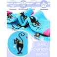 thumbnail image 4 of Chaussettes Courtes en Coton pour Filles, Lot de 6 (Chat, 9-14 Ans), 4 of 4