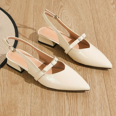 

Women s Solid Color Slide Sandals Casual Double Strap Flat Summer Shoes Lightweight Square Toe Shoes