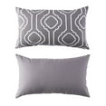 thumbnail image 1 of Grey Solid & Geo Outdoor Lumbar Set (2 Pack), 1 of 5