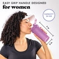thumbnail image 7 of Fit & Fresh Shaker Bottle, Leak Proof 24 oz Sports Blender Bottle for Supplement Shakes, Pink, 7 of 7