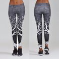 thumbnail image 4 of Gibobby Leggings Invierno Mujer Ejercicio Gimnasio Fitness Impreso paraportes Mujeres Pantalones entrenamiento Yoga Pantalones atléticos（Gris， XXXL), 4 of 5