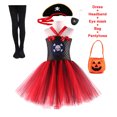 thumbnail image 1 of Disfraces de pirata esqueleto para niños, vestido de tutú de fantasía, ropa de Cosplay, disfraz de fiesta de Carnaval de Halloween, 1 of 5