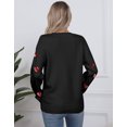 thumbnail image 4 of Valentine Sweaters for Women 2025 Trendy Sequin Heart Sweaters Lightweight Crewneck Sweater Shermie, 4 of 6