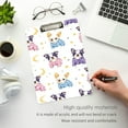 thumbnail image 3 of FORMRS Acrylic Clipboard with Low Profile Clip Standard A4 Letter Size, 12.5" x 9", Bull Dog Puppies Pattern, 3 of 8