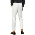 thumbnail image 3 of INSPIRE CHIC Men's Cropped Dress Pant Flat Front Solid Color Business Trousers, 3 of 5
