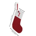 thumbnail image 2 of Christmas Ornaments Knitted Hosiery Wool Hosiery Embroidered Dog's Paw Snowflake Children's Candy Gift Bag red Christmas Stocking Gift Bag Christmas Tree Ornaments, 2 of 13