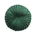 thumbnail image 1 of Cojines redondos plisados de terciopelo para decoración del hogar de lujo, diseño elegante con botones para decoración interior y exterior, cojines para el suelo de la cama, color sólido, terciopelo, 1 of 5