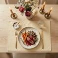thumbnail image 5 of Sm:)e Light Brown Placemats 12 x 18 Inch Set of 4, Seasonal Washable Kitchen Dining Table Decoration for Home Party,240g（0.53lb）, 5 of 7