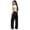 16Black100, variant on WERYOUNG Girls Pants Solid Color Wide Leg Cargo Sweatpants High Waist Elastic Drawstring Pocket Casual Street Trousers For Toddler Big Kids Soft Bottom 5-6 Years