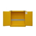 thumbnail image 4 of Durham 1030S-50 16 Gauge Welded Flammable Self Closing Doors Safety Cabinet with 1 Shelf, Yellow - 30 gal, 4 of 6