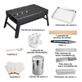 thumbnail image 1 of Asador A Carbón Portátil Malubero Tipo plegable, 1 of 3