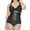 Black, variant on ® Women's LYCRA FitSense® printed technology High-Waist Brief Shapewear – Firm Control – Style #5585