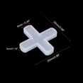thumbnail image 2 of Uxcell Wall Floor Tile Plastic Cross Spacer Tile Spacers 6mm 1/4" White 200pack, 2 of 4