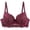 Wine, variant on cocolona Womens Push Up Lace Bras Soft Padded Underwire Plunge Lift Up Bras