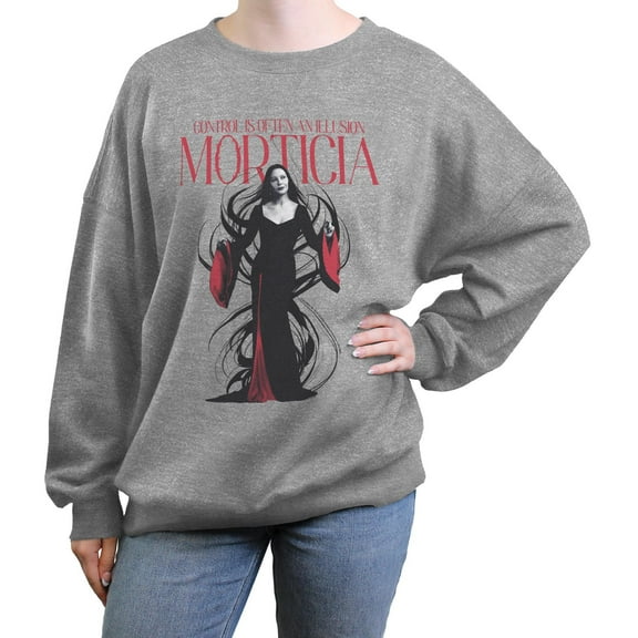 Juniors Wednesday Morticia Control Is an Illusion Sweatshirt