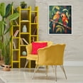 thumbnail image 3 of Stupell Industries Parrot Pair on Branch Animals & Insects Painting White Framed Art Print Wall Art, 24 x 30, 3 of 10