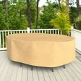 thumbnail image 3 of Budge Medium Beige Patio Oval Table/Chairs Cover, All-Seasons, 3 of 10