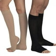 thumbnail image 3 of CNKOO Compression Stockings Knee High Open Toe Men Women Support Stockings Black/ Flesh, 3 of 3