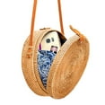 thumbnail image 2 of Sacs en Rotin pour Femmes - Sac à Main en Osier Tressé Fait à la Main Cercle Sac Boho Bali, 2 of 2